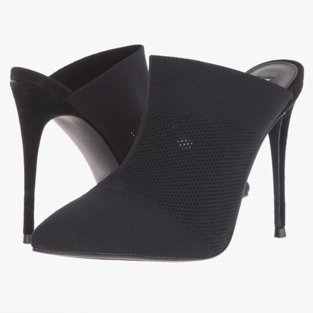 Steve Madden Drastic stiletto slip-on mules with pointed toe. Size 7